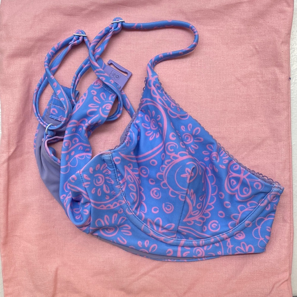 Blackbough Willow Top Bikini in Lazy Paisley Pattern